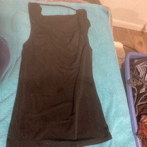 Jennifer Lopez Black One Shoulder Dress